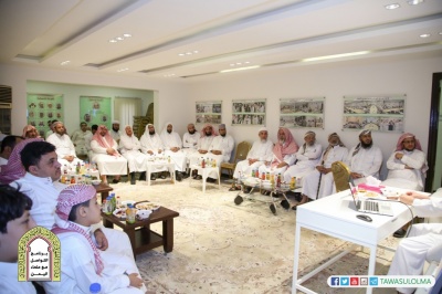 معايدة مشايخ ودعاة اليمن بمقر برنامج الت ..